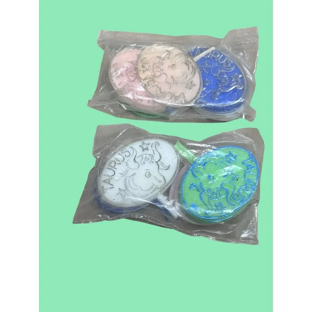 Vintage Lot Of 36 Zodiac Taurus Cake Cupcake Topper Plastic Picks